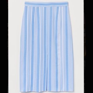 lemlem x H&M Lyocell Blend Skirt
Light Blue & White Striped Pattern